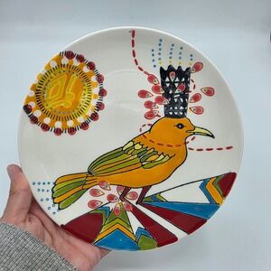 Creative Co-Op Unisex Plate Jessica Swift Bird You Are So Loved Stoneware 8 Inch
